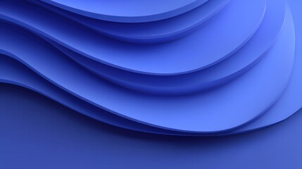 Abstract blue waves in layered design creating a smooth and calming background suitable for various digital and print projects