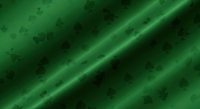 Elegant green texture with spade patterns for casino night invitations and stylish presentations