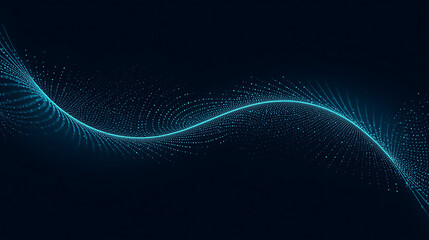 Elegant Wavy Abstract Background with Glowing Particles for Modern Technology Designs and Presentations