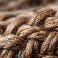 A Tactile Landscape of Woven Natural Jute Fibers in Warm, Soft Light.