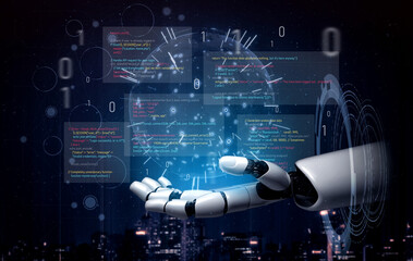 AI auditing faulty programming code, detecting anomalies, insecure logic, and suggesting corrections in a humorous and flawed code example. Vouch