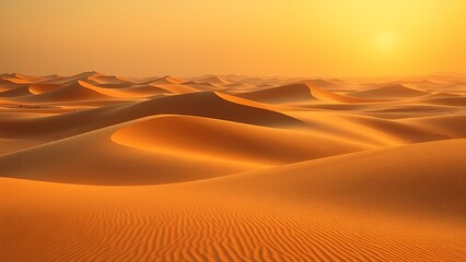 sahara. Expansive Sahara desert dunes with golden textures under a sunset sky. inspiring travel planning, travel magazines, designed for outdoor magazines and nature guides.