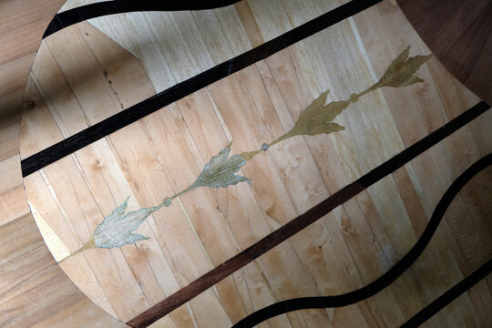 seamless pattern on wooden parquet