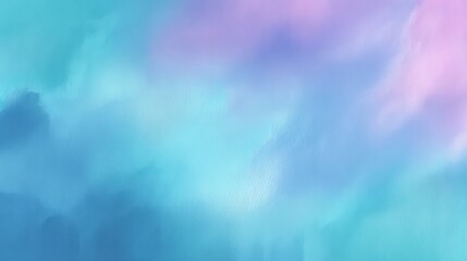 Soft Abstract Background with Gradients of Blue, Turquoise, and Purple in a Watercolor Style for Creative Projects and Design Needs