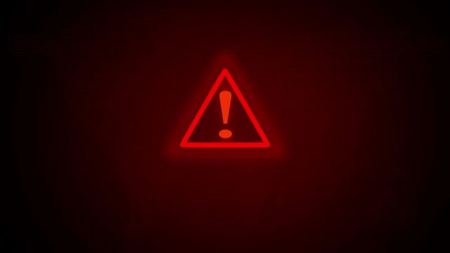 Red alert warning triangle with glowing text S P Y W A R E D E T E C T E D on dark digital