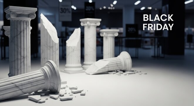 Black Friday Sale and Broken Columns in Store