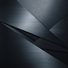 Abstract Metallic Layers - Dark Blue, Geometric Shapes, Modern Design, Industrial Texture, Dynamic Composition.