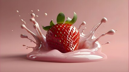 strawberry and milk