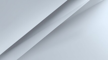 Abstract Background with Smooth White Paper Layers Creating a Minimalist Composition for Modern Design Applications and Artistic Projects