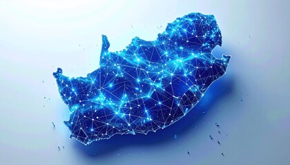 South africa digital network map