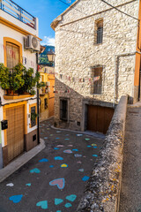 Beautiful town street in Campell town, in Comunidad Valenciana (Spain)