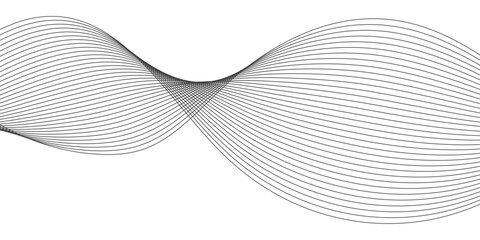 Fototapeta premium Trendy geometric background of smooth wave blend lines. Vector illustration for banners, posters, covers. Abstract modern design, Abstract background vector.