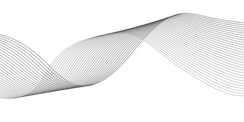 Fototapeta premium Abstract gray line pattern Transparent monochrome striped texture, minimal background. Abstract background wave line elegant white striped diagonal line technology concept web texture.