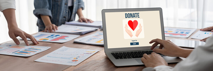 Online donation platform offer brisk money sending system for people to transfer on the internet