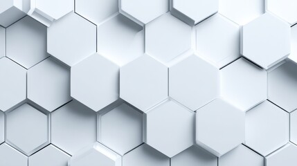 Naklejka premium Futuristic Clean Panel Shapes Displayed in a Seamless Arrangement With a White Matte Finish Ideal for Modern Design Aesthetics