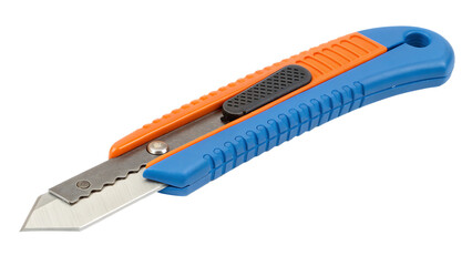 Box cutter cut out on PNG, isolated on transparent background. AI GENERATED.