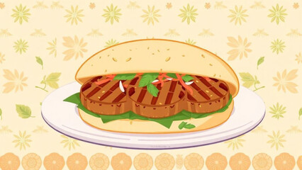 A fresh, fast food meal of a hamburger with cheese, lettuce, and tomato on a bun with fries and a beer