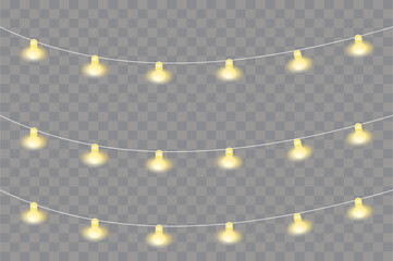 Colorful Vector String Lights Pattern with Soft Glow &mdash; AI Generated Decorative Design