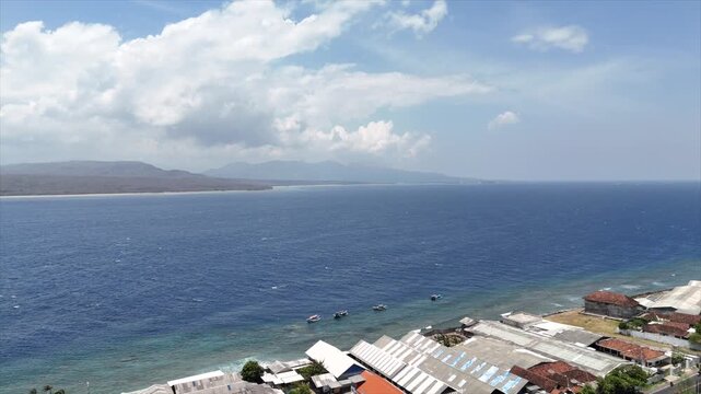 Aerial Ketapang Sea in Banyuwangi
 