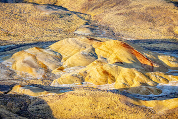 Painted Hills Overlook at John Day Fossil Beds National Monument at sunrise