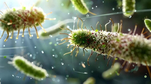 Beneficial microbe shape: bacterial life, flora unit, microorganism detail, gut figure, cell presence, rod organism, floating sample, visual form, healthy structure, culture image, microbe type