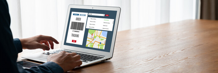 Delivery tracking system for e-commerce and modish online business to timely goods transportation and delivery