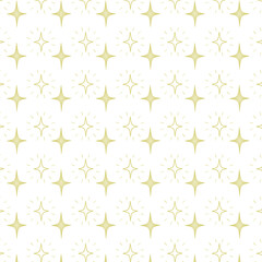 Pattern con stelline scintillanti dorate