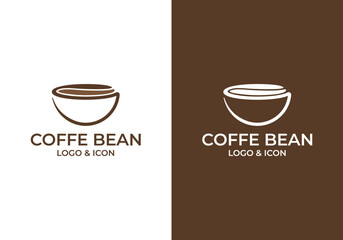 coffee cup simple logo icon design vector