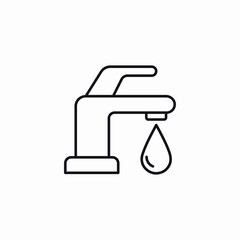 water tap icon sign vector