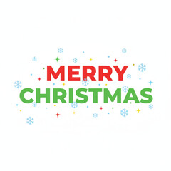 Simple winter-themed Christmas greeting with snow effects.