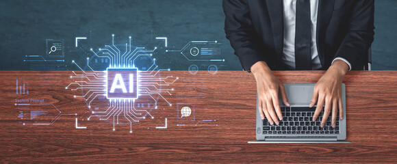 A futuristic AI core processor and system analytics dashboard. This concept highlights the raw processing power of AI for deep data analysis, system diagnostics, and global network monitoring. Fermion
