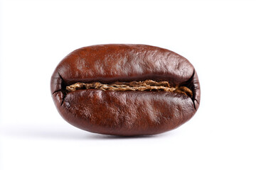 Coffee bean isolated on white background. Close-up.