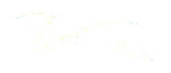Soft glowing particle trail with scattered white and golden sparkles, airy glitter flow and gentle light dust effect. Transparent PNG for magical overlays and festive compositions.