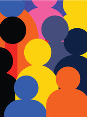 people with speech bubbles vector