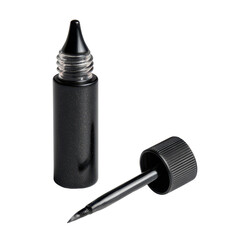 Liquid eyeliner in a sleek black bottle with an applicator for precise makeup application