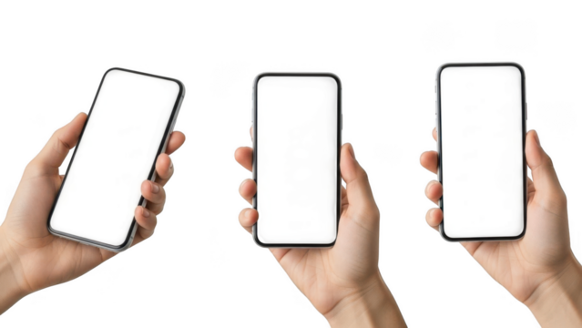 Smartphone isolated on transparent background - Powered by Adobe