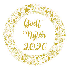 Happy New Year 2026 in Danish language	