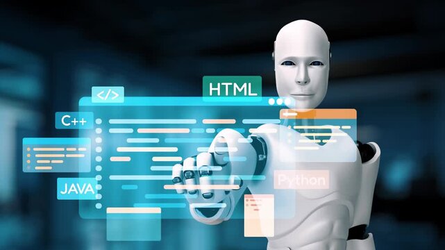 AI artificial intelligence assists software development through smart coding tools, virtual assistant debugging, and intelligent automation in digital product creation. Epoch