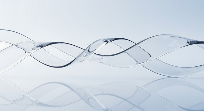 Abstract water wave shapes creating a modern and clean background image