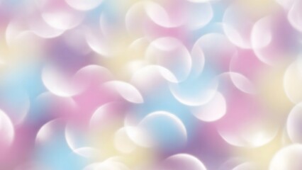 Abstract Bokeh Light Background with Soft Pastel Colors for Creative and Decorative Use