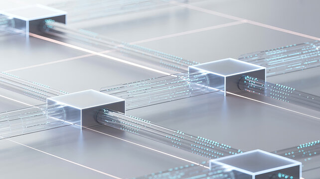 Experience the future with this dynamic data stream, perfect for illustrating complex systems, technological advancement, and secure network connections in modern designs.