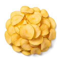 Pile of Crispy Potato Chips