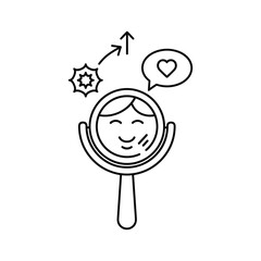 Boost your self esteem with positive affirmations and self love, a motivational reminder to prioritize your mental health and find your inner light.