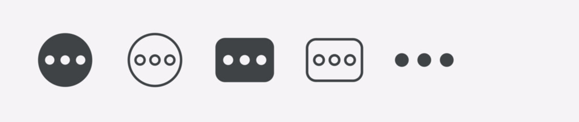 More vector icons set. More glyph icon