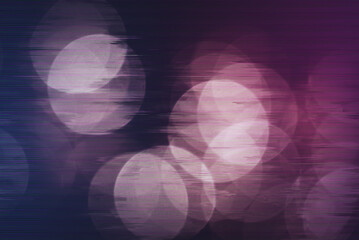 Abstract background with glitch effect and vhs screen on magical lights
