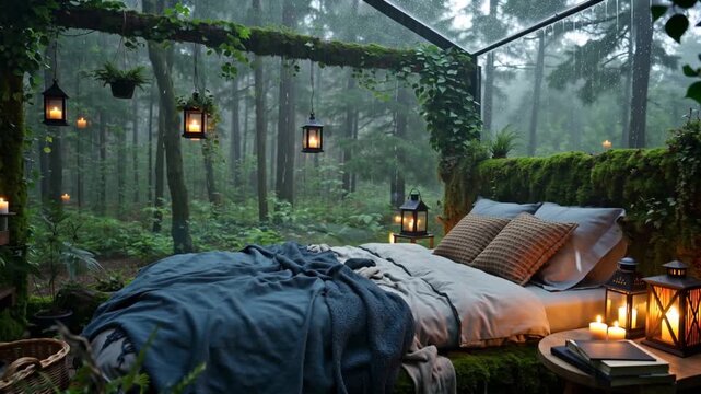 Dream room surrounded by nature