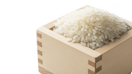 Rice isolated on transparent background