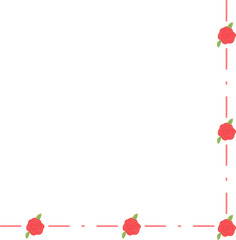 Floral Corner Border Frame