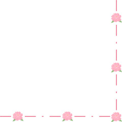 Floral Corner Border Frame