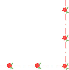 Floral Corner Border Frame